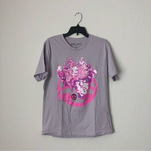Jojo’s Bizarre Adventure Anime Boxlunch Size Medium Purple Manga Men’s T Shirt